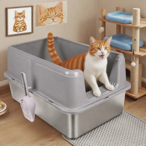 Lettiera per gatti acciaio - gatti,