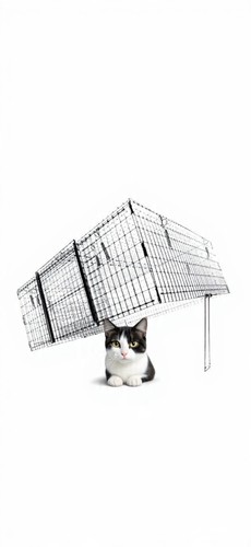 Gabbia trappola per gatti - gabbia,